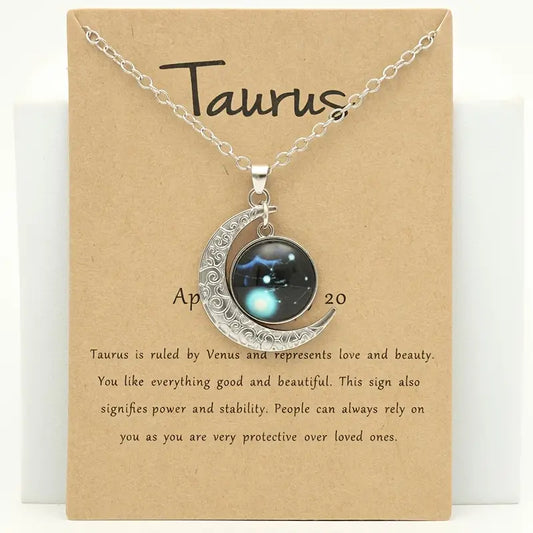 Taurs Zodiac Necklace