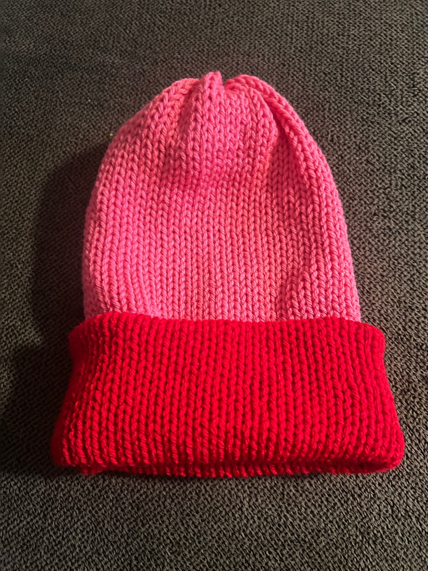 Red and Pink Beanie