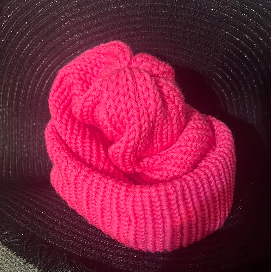 Small Pink beanie hat