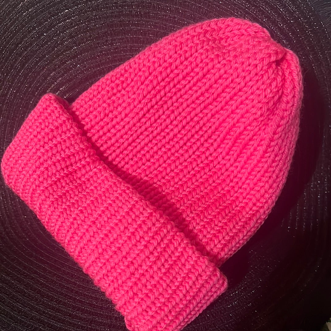 Small Pink beanie hat