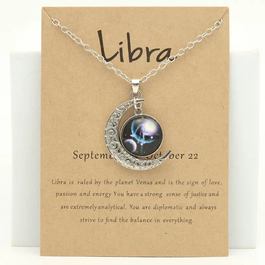 Libra Zodiac Necklace