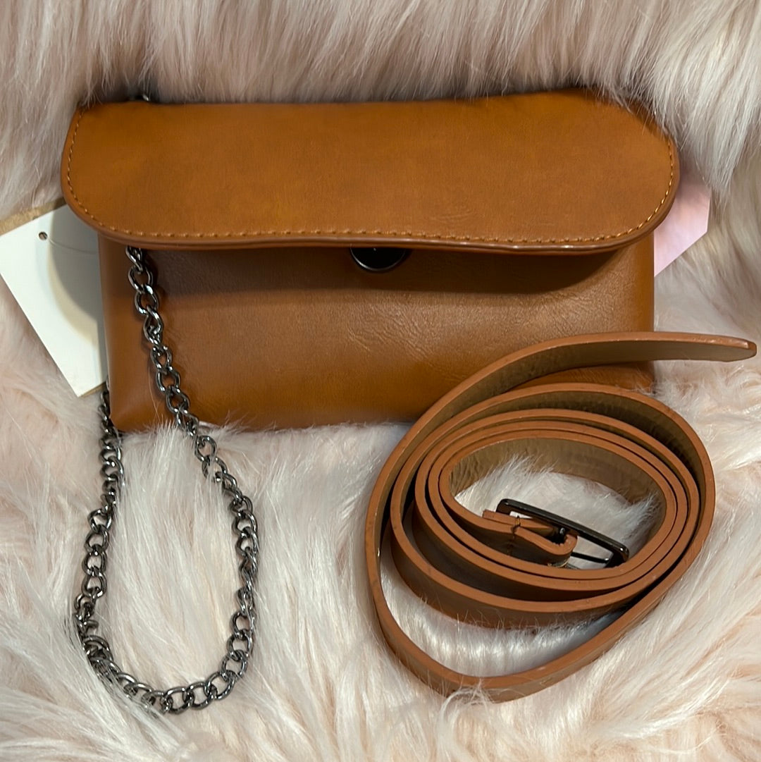 Brown hip purse