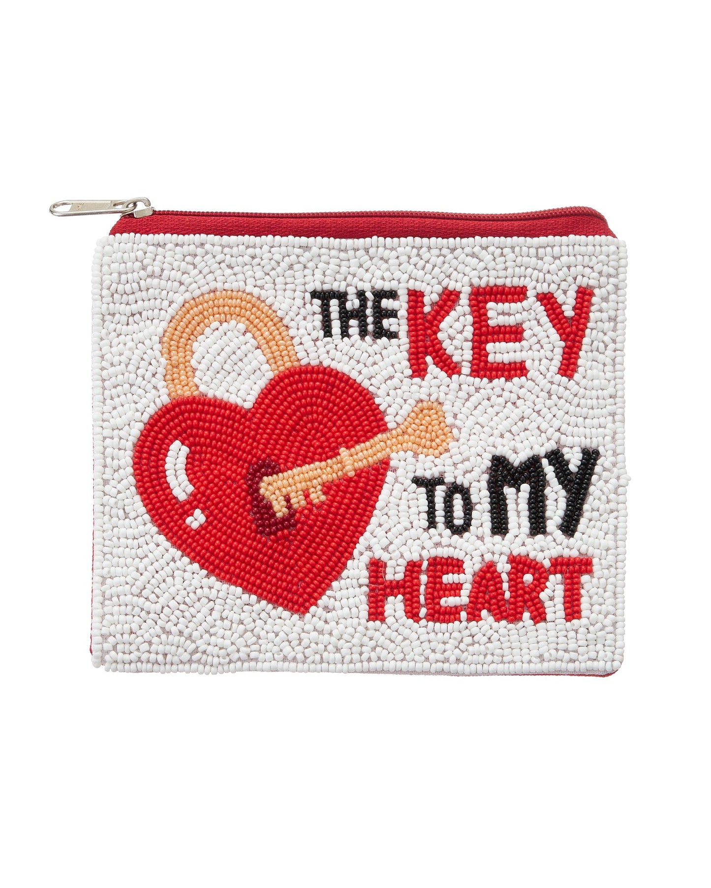 "THE KEY TO MY HEART" Valentine's Day Coin Pouch